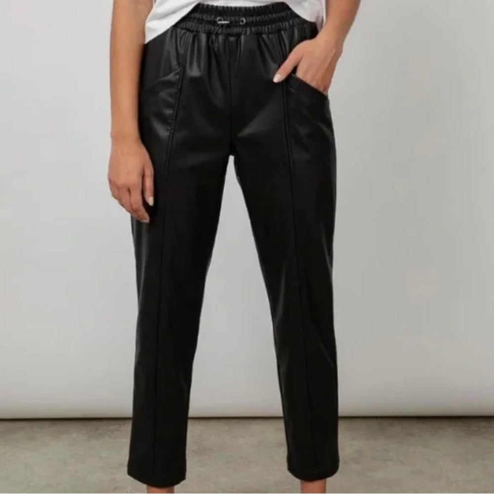Rails Jayden Vegan Leather Jogger Pants | Black | NWOT | Size S